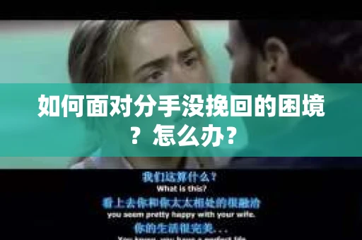 如何面对分手没挽回的困境?怎么办? 如何面对分手没挽回的困境?怎么办?