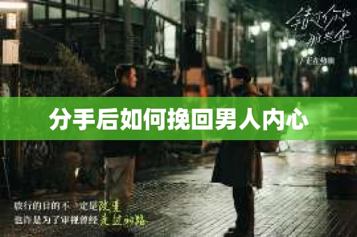 分手后如何挽回男人内心