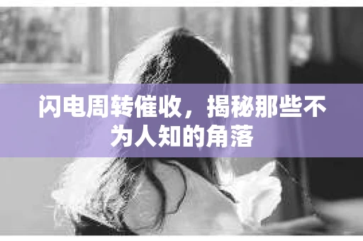 闪电周转催收，揭秘那些不为人知的角落