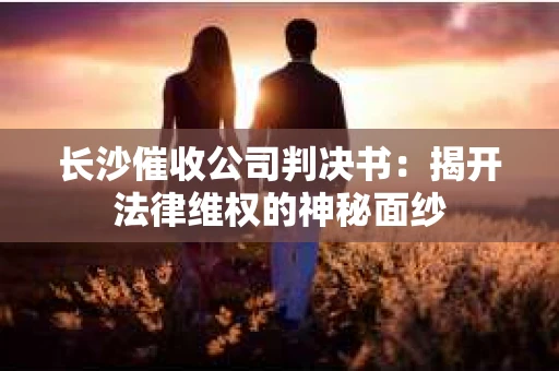 长沙催收公司判决书：揭开法律维权的神秘面纱