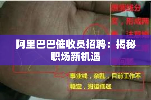 阿里巴巴催收员招聘：揭秘职场新机遇