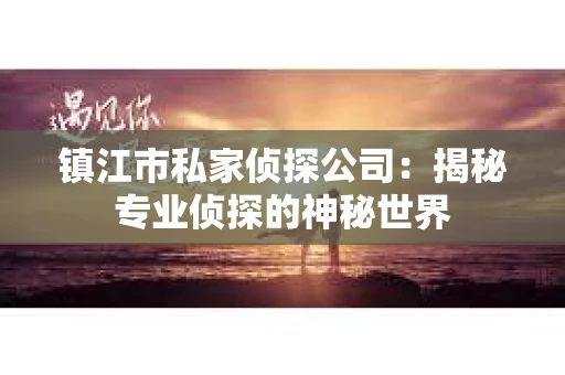 镇江市私家侦探公司：揭秘专业侦探的神秘世界