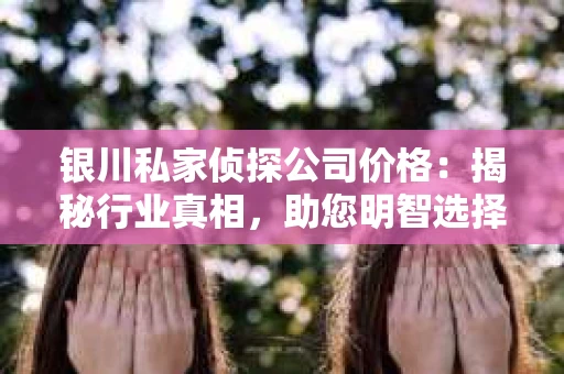 银川私家侦探公司价格：揭秘行业真相，助您明智选择