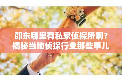 邵东哪里有私家侦探所啊？揭秘当地侦探行业那些事儿