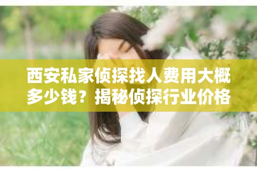 西安私家侦探找人费用大概多少钱？揭秘侦探行业价格之谜