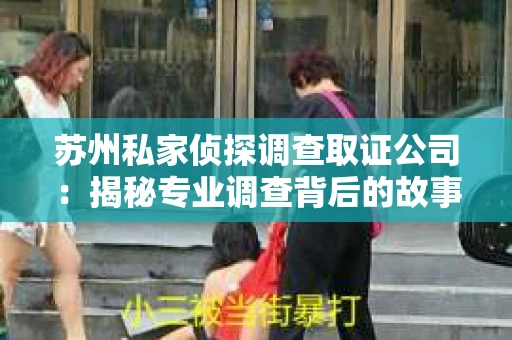 苏州私家侦探调查取证公司:揭秘专业调查背后的故事 苏州私家侦探调查取证公司:揭秘专业调查背后的故事