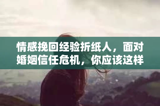 情感挽回经验折纸人，面对婚姻信任危机，你应该这样做