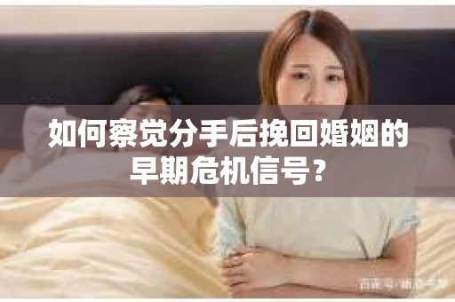 如何察觉分手后挽回婚姻的早期危机信号？