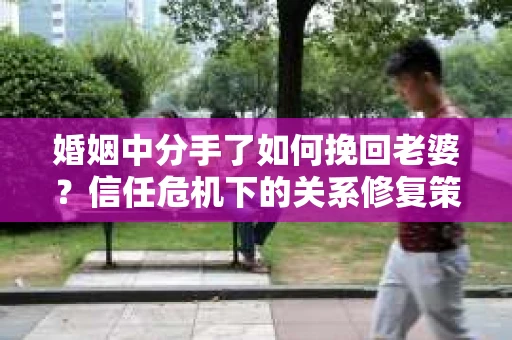婚姻中分手了如何挽回老婆？信任危机下的关系修复策略